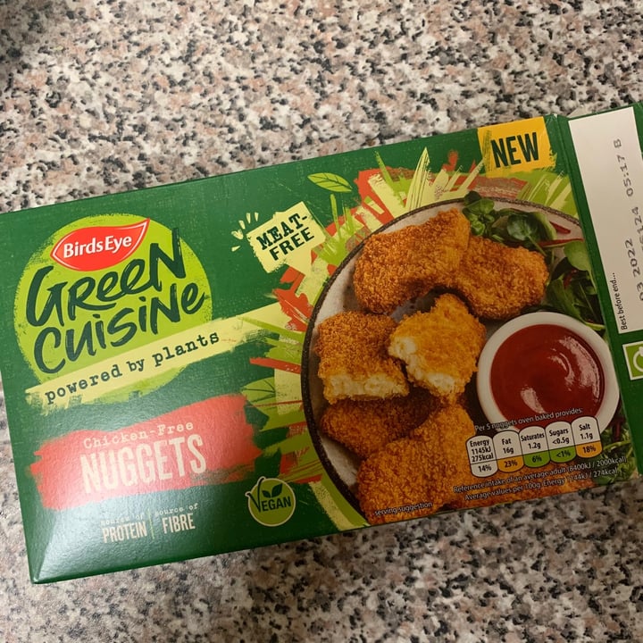 photo of BirdsEye Green Cuisine Chicken-Free Nuggets shared by @sbarlxw on  06 Apr 2021 - review