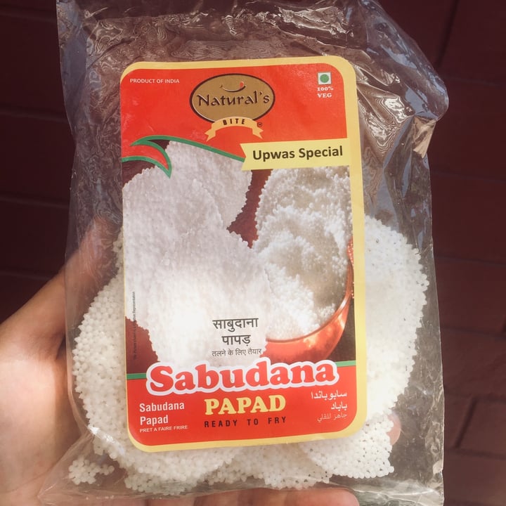photo of Natural’s bite Sabudana Papad shared by @quiltraa on  04 Jan 2021 - review