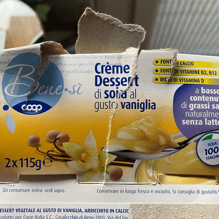 review photo of Bene.Si coop Crème Dessert di soia al gusto di vaniglia shared by @caramedo on 30 Nov 2021 - review
