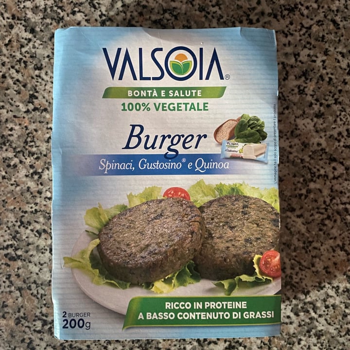 review photo of Valsoia Burger spinaci, gustosino e quinoa shared by @alessandrabertuzzi on 10 Jul 2022 - review