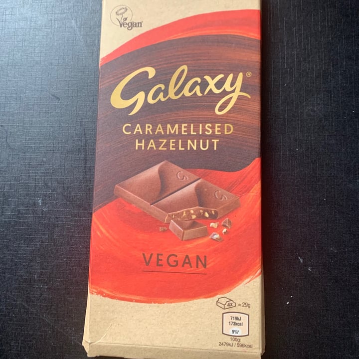 photo of Galaxy Caramelised Hazelnut shared by @frogusvegan on  20 Feb 2021 - review