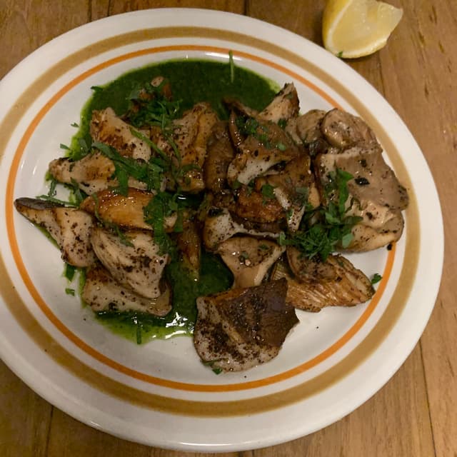 菜肴“abalone mushroom”的照片