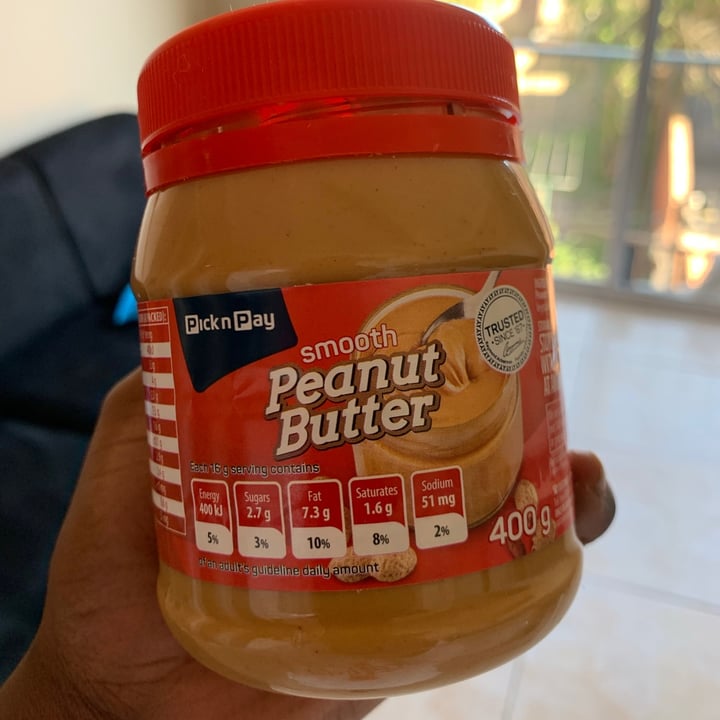photo of Pick n Pay Peanut Butter shared by @brokestudentvegan on  09 Aug 2020 - review