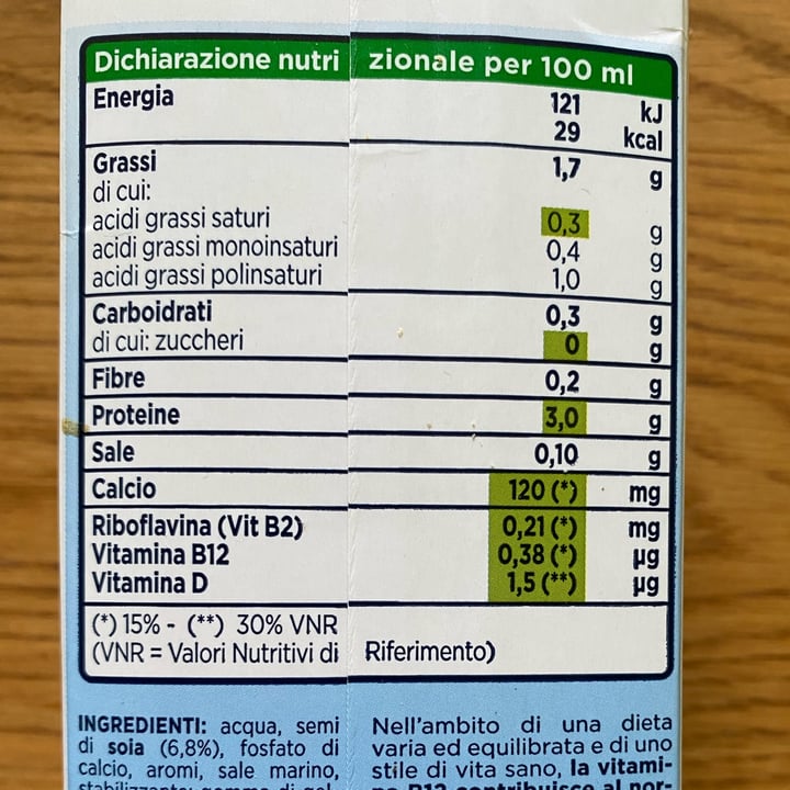 photo of Valsoia Zero zuccheri soya shared by @carolinam on  26 Jun 2022 - review