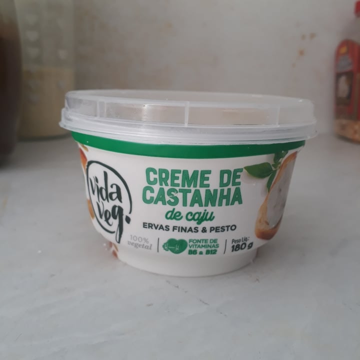 review photo of Vida Veg Creme de Castanha de Caju com Ervas Finas & Pesto shared by @mabelzinha on 02 Aug 2021 - review