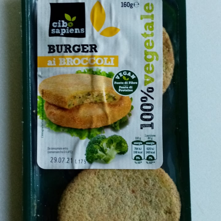 photo of Cibo Sapiens Burger Ai Broccoli shared by @valeveg75 on  19 Jul 2021 - review