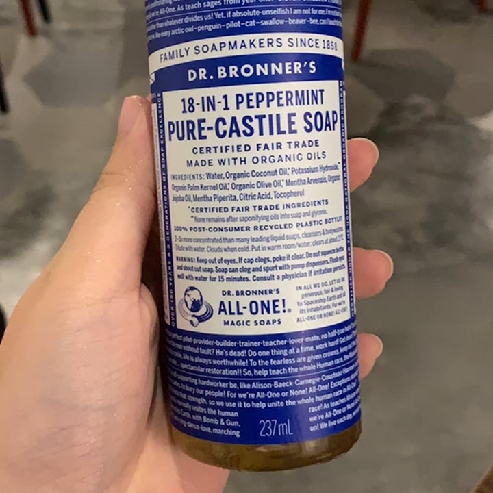 photo of Dr. Bronner's 18 In 1 Hemp Peppermint Pure-Castile Soap shared by @germbunny on  30 Apr 2022 - review
