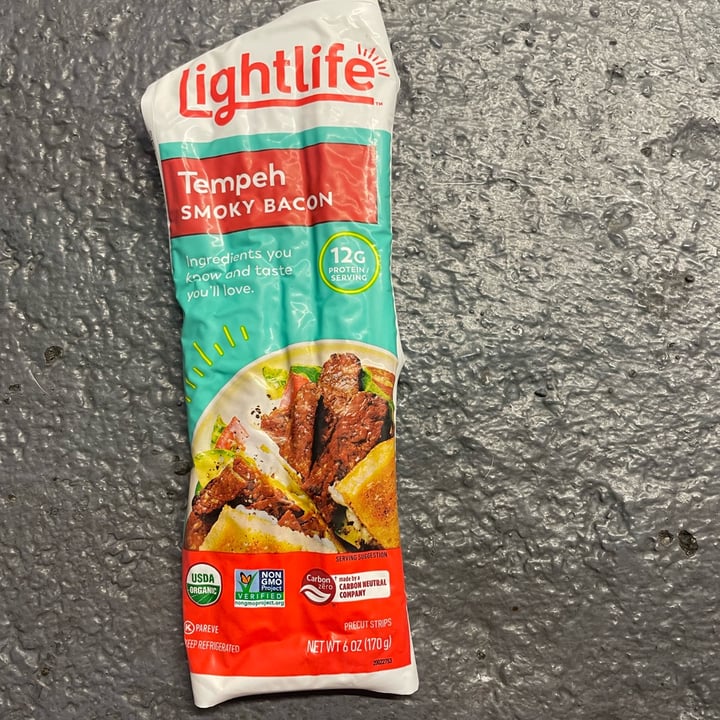 photo of Lightlife Smoky Tempeh Bacon Strips shared by @veg4n on  26 Oct 2021 - review