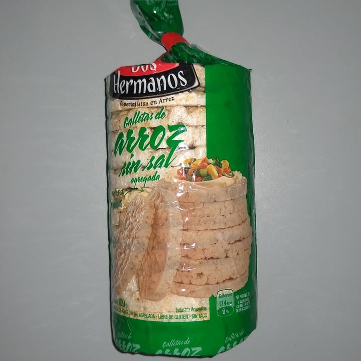 photo of Dos hermanos Galletas De Arroz Sin Sal shared by @seaveg on  17 Jul 2022 - review