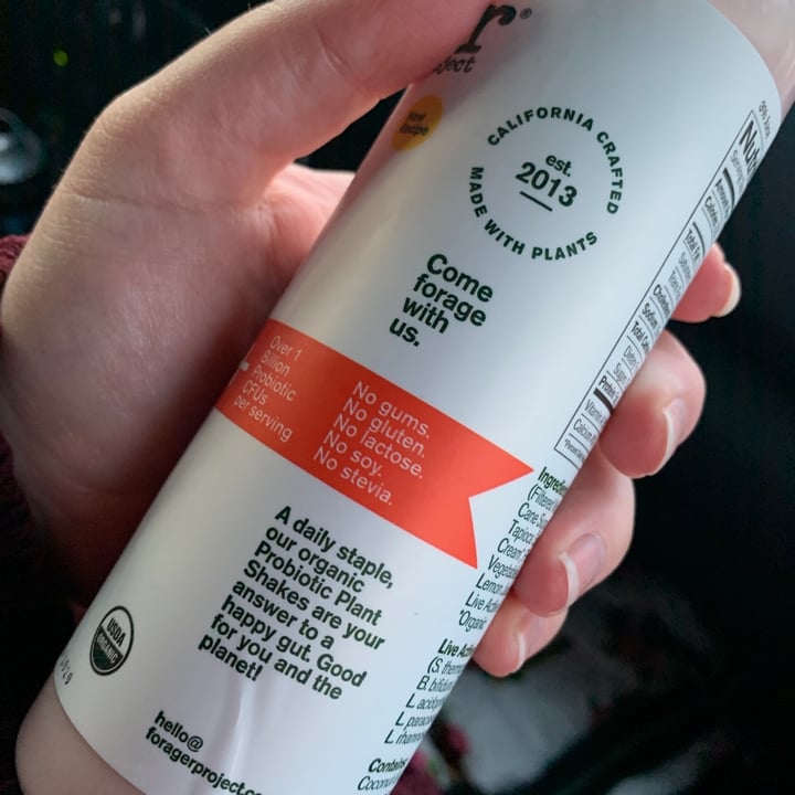 photo of Forager Project Organic Cultured Probiotic Plant Shake Strawberry shared by @witchyvegan on  19 Jan 2020 - review
