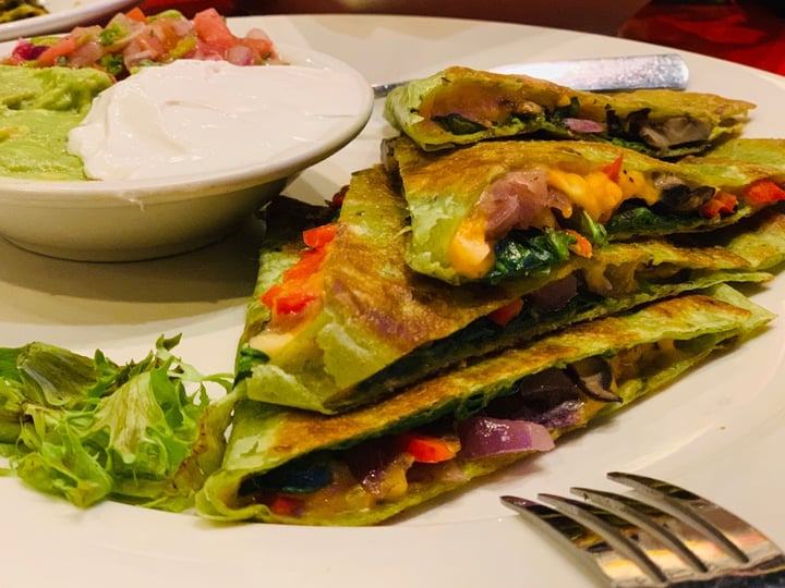 review photo of Busboys and Poets Vegan Quesadilla shared by @akkvegan on 03 Feb 2019 - review