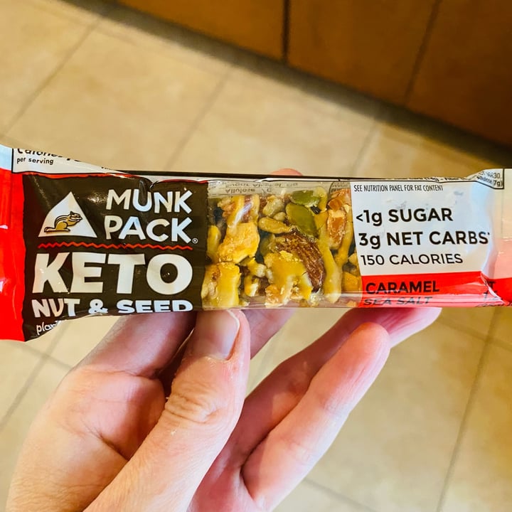 photo of Munk Pack Keto Nut and Seed Bar - Caramel Sea Salt shared by @beckyyy on  12 Sep 2022 - review