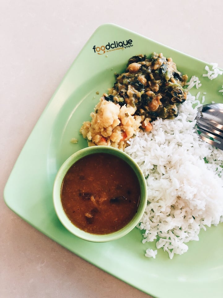 photo of Flavours @ UTown (Foodclique) Indian Stall - Vegetarian Rice Set shared by @consciouscookieee on  11 Mar 2019 - review