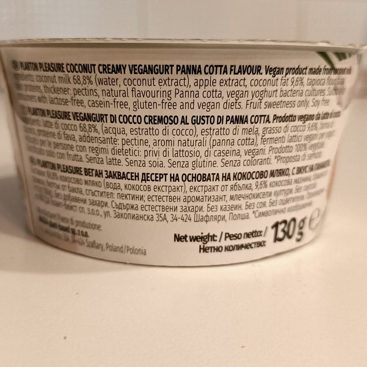 photo of Planton Panna Cotta Pleasure coconut yogurt shared by @papayafruit on  28 Sep 2022 - review