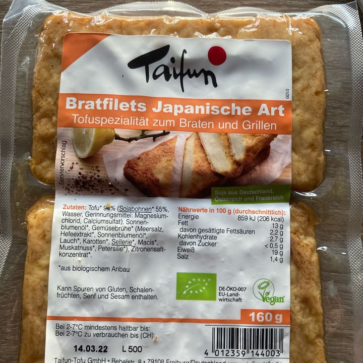 photo of Taifun Bratfilets Japanische Art shared by @abi88 on  22 Jan 2022 - review