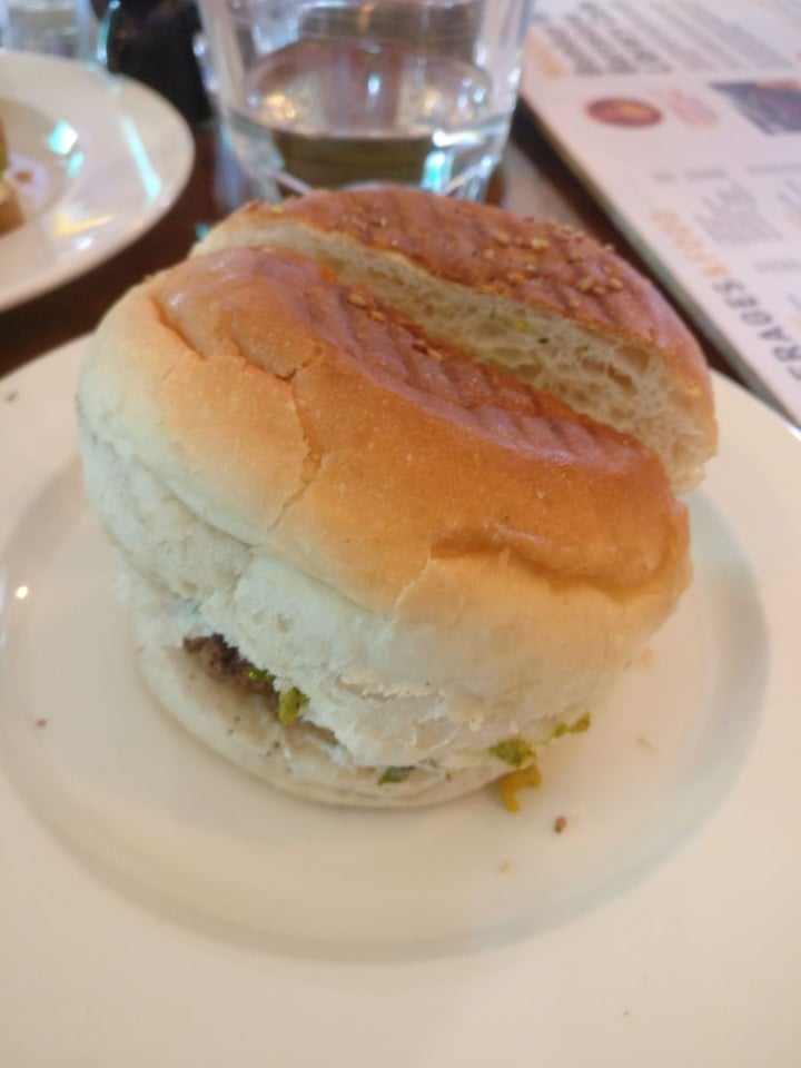 photo of Bombay to Barcelona Library Cafe Mushroom Fusion Vada Pav shared by @daisy on  01 Jul 2018 - review