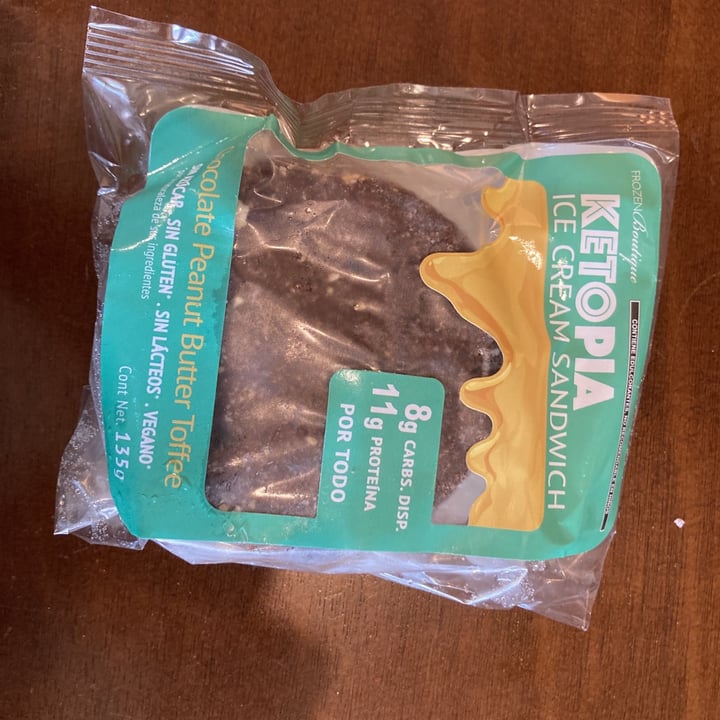 review photo of Ketopia Chocolate PB Toffee Ice Cream Sandwich shared by @juliah24 on 01 Jun 2021 - review