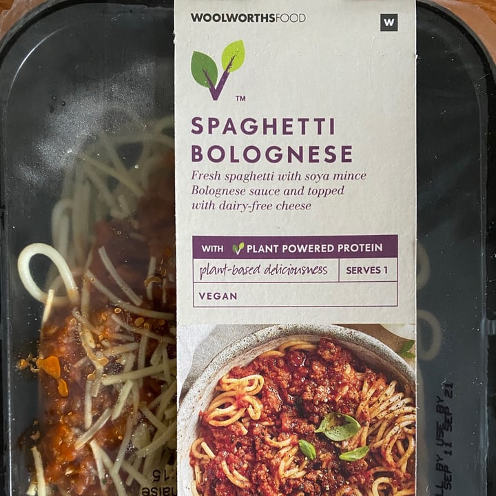 review photo of Woolworths Food spaghetti bolognese shared by @aylasolo on 26 Sep 2021 - review