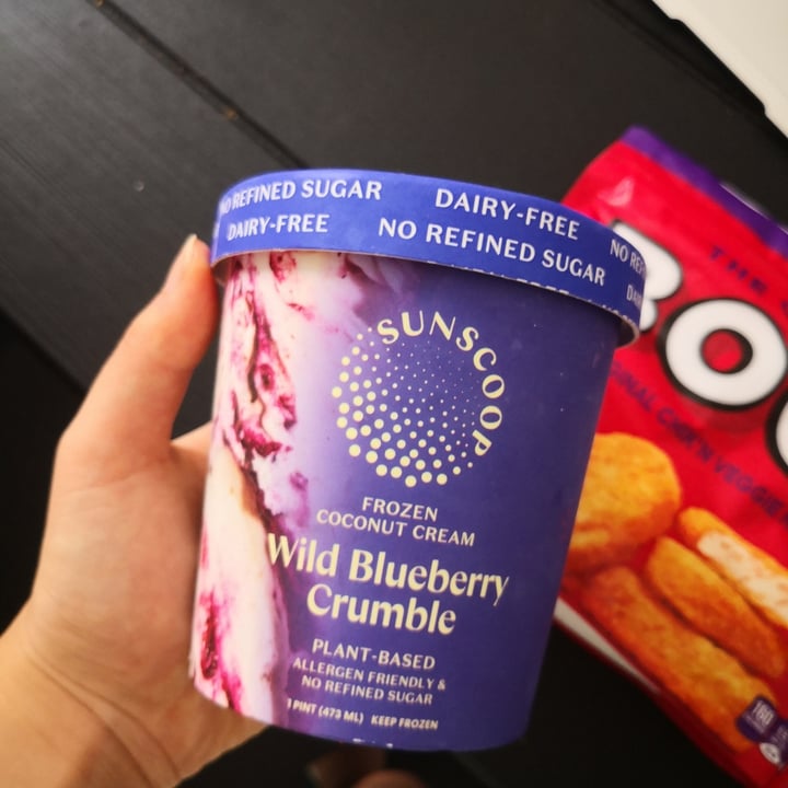 photo of Sundrops Sunscoop Frozen Coconut Cream Wild Blueberry Crumble shared by @permint on  07 Sep 2020 - review
