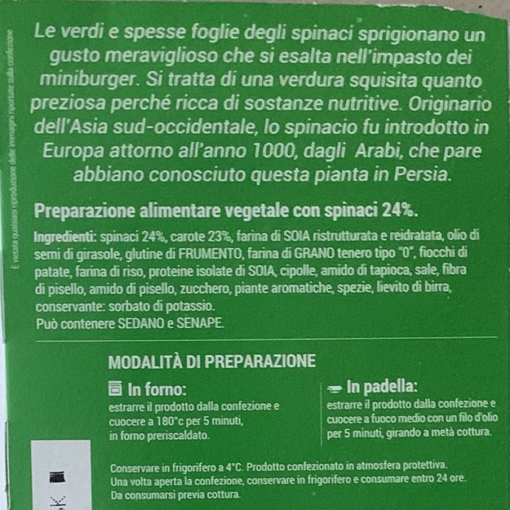 review photo of Verde Amore Mini Burger Agli Spinaci shared by @gineffe on 18 May 2022 - review