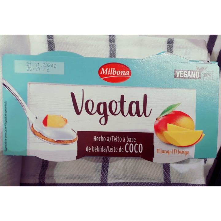 photo of Milbona Yogur Vegetal de Mango a Base de Coco shared by @veganinlove on  27 Oct 2020 - review