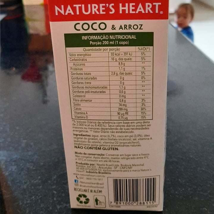 review photo of Nature's Heart leite de coco e arroz shared by @claramx on 01 May 2022 - review