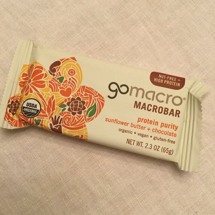 photo of GoMacro Protein Purity shared by @vgnorgngrl on  08 Aug 2020 - review