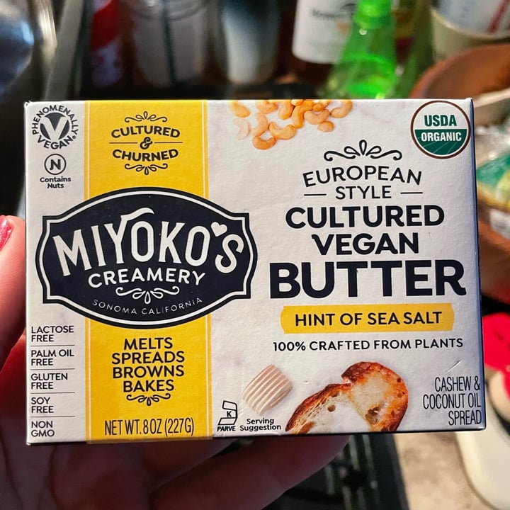 photo of Miyoko's Creamery European style cultured vegan butter shared by @klreindel on  01 Jun 2022 - review