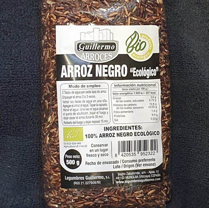 photo of Guillermo Arroces Arroz negro shared by @mariencd on  09 Mar 2021 - review