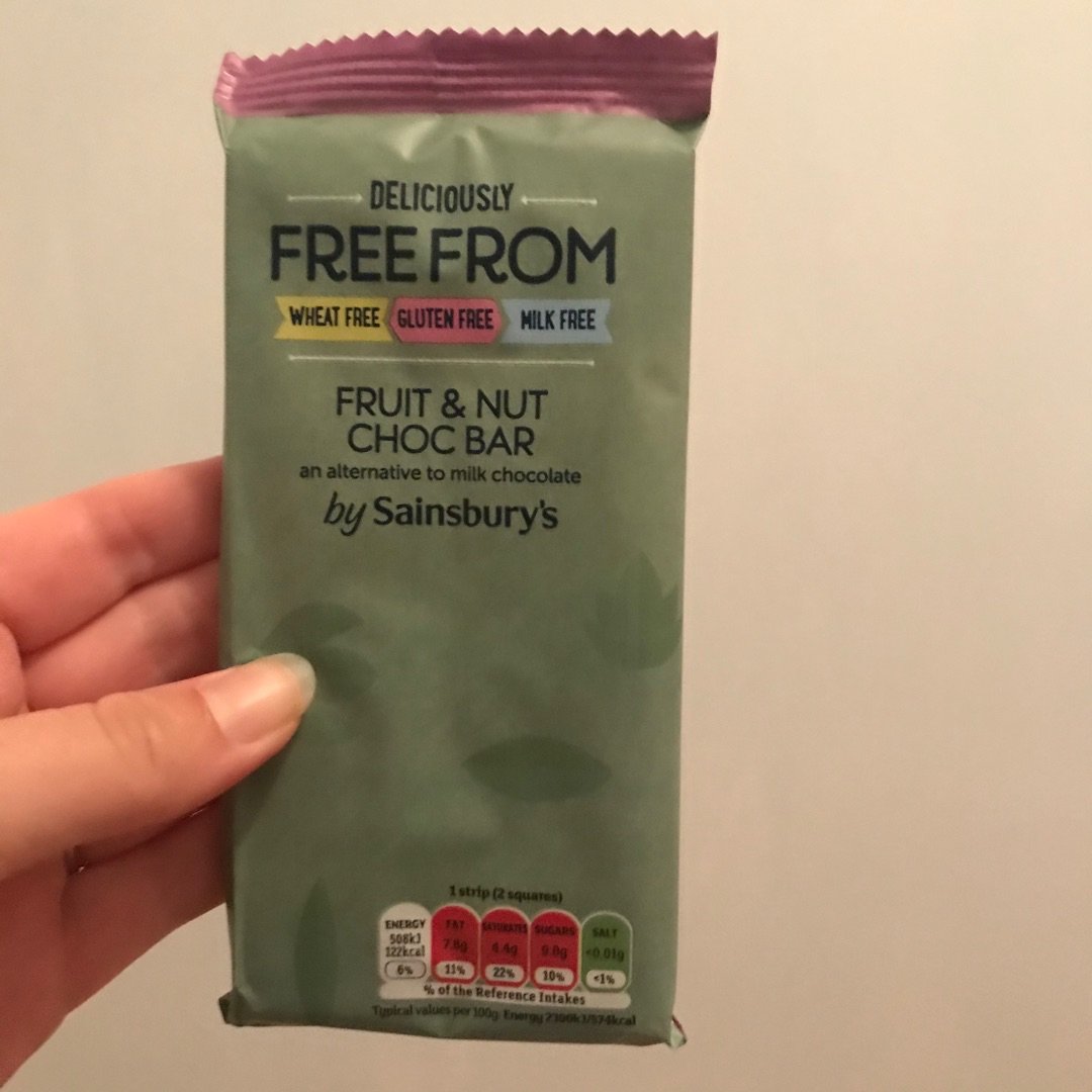 Sainsbury's Deliciously free from fruit and nut choc bar Reviews abillion