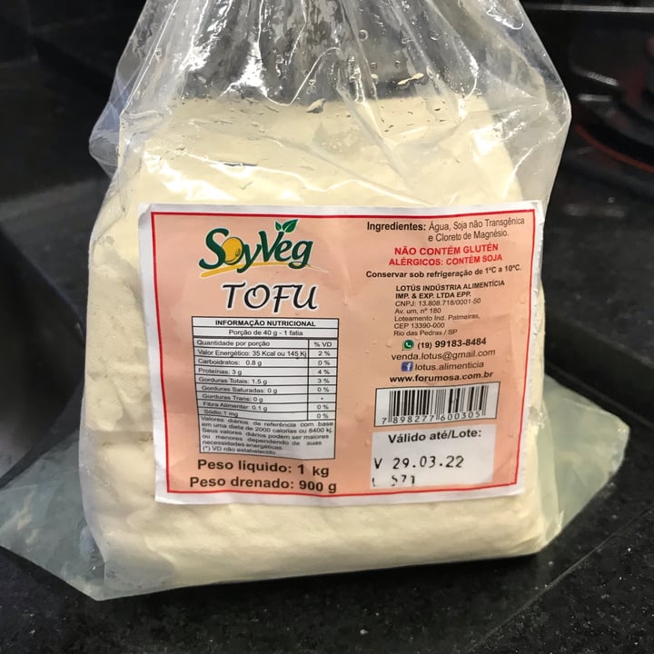 photo of Soyveg Tofu shared by @tauanemelo on  25 Mar 2022 - review
