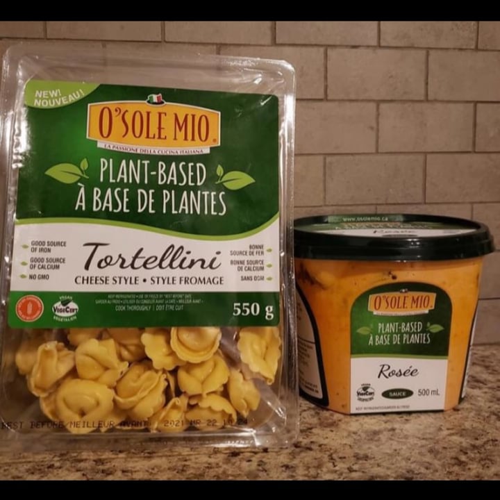 photo of O'sole mio Vegan Tortellini Cheese Style shared by @sueprozak on  15 Jun 2022 - review