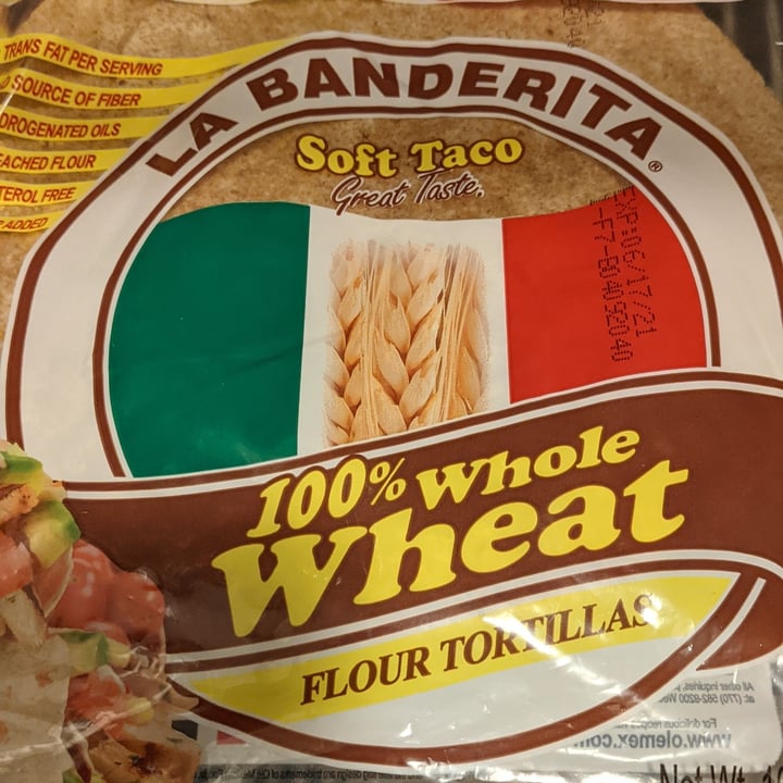 photo of La Banderita 100% Whole Wheat Flour Tortillas  shared by @maltinej on  08 Jun 2021 - review