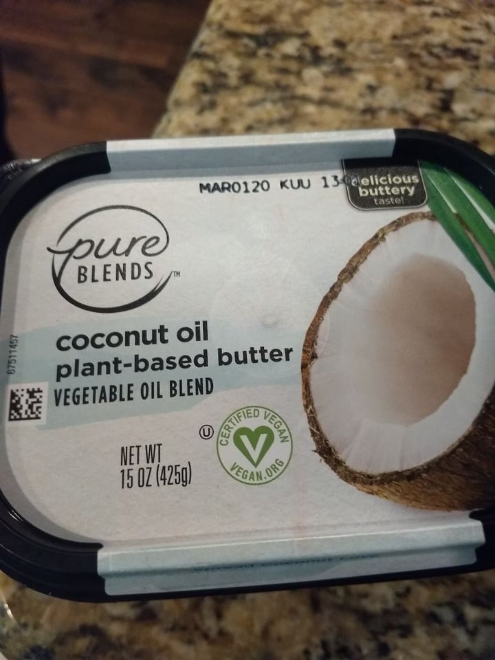 photo of Pure blends Coconut oil plant based butter shared by @kmjefs on  26 Dec 2019 - review