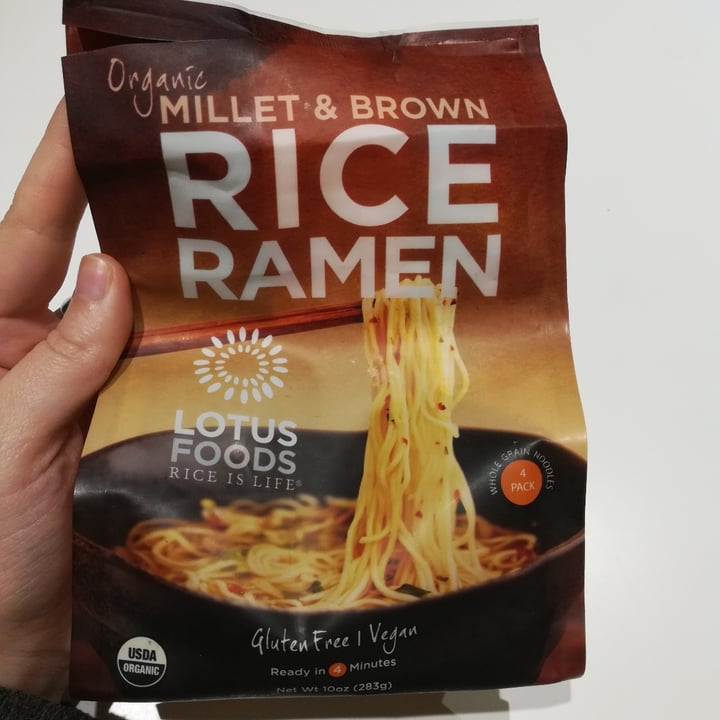 photo of Lotus Foods (Rice Is Life) Millet & Brown Rice Ramen shared by @rociosuareznavarro on  01 Jul 2020 - review