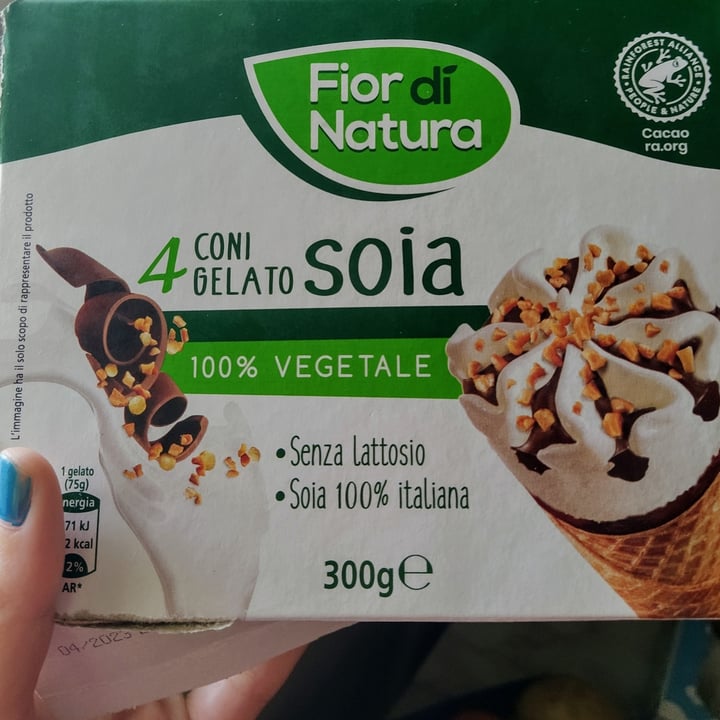 photo of Fior di Natura 4 coni gelato soia shared by @lidiaaguilar on  13 Jul 2021 - review