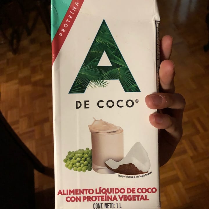 photo of A de Coco Alimento Líquido de Coco con Proteína Vegetal shared by @susylhoist on  27 Mar 2022 - review