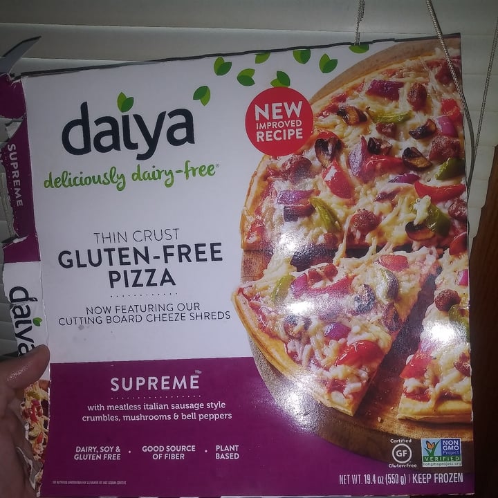 photo of Daiya Gluten Free Supreme Pizza shared by @guggemosvegan on  07 Aug 2021 - review