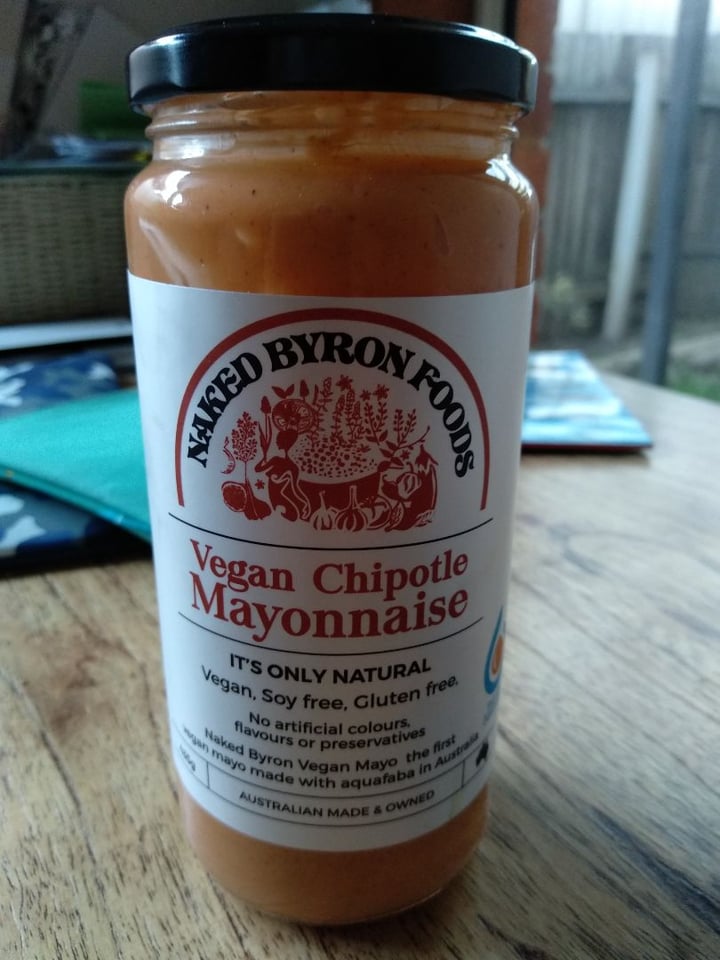 photo of Naked Byron Foods Vegan Chipotle Mayonnaise shared by @veganbeevan on  04 Dec 2019 - review
