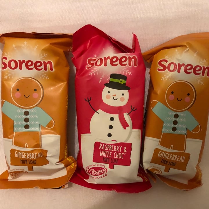 photo of Soreen Raspberry & white choc mini loaves shared by @veganslh on  01 Jan 2022 - review
