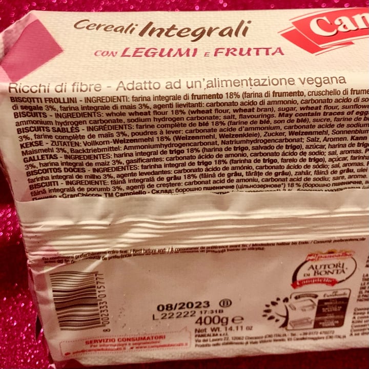 photo of Campiello Gran Chicco Cereali Integrali con Legumi e Frutta shared by @gingersaint on  29 Nov 2022 - review