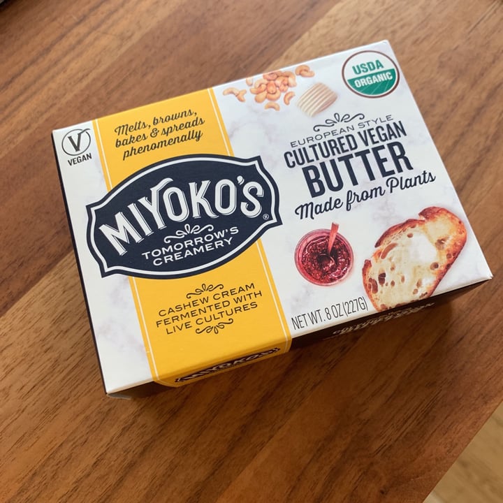 photo of Miyoko's Creamery European Style Cultured Vegan Butter Hint of Sea Salt shared by @sweetfarm on  27 Jul 2019 - review