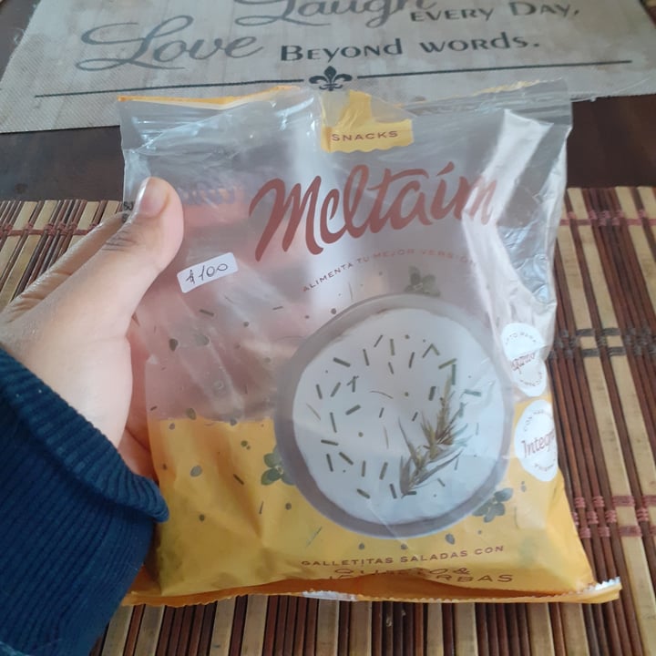 photo of Meltaím Galletitas Saladas con Queso y Finas Hierbas shared by @zoemontiel on  19 May 2021 - review