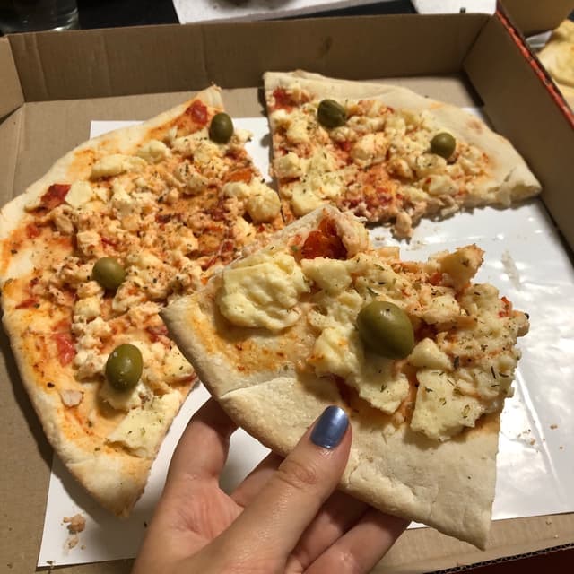 Foto do prato “Pizza muzzarella vegana”