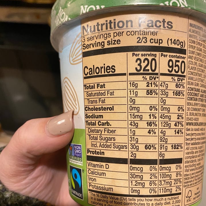 review photo of Ben & Jerry's Cherry Garcia Non-Dairy Frozen Dessert shared by @pam22 on 04 Dec 2020 - review