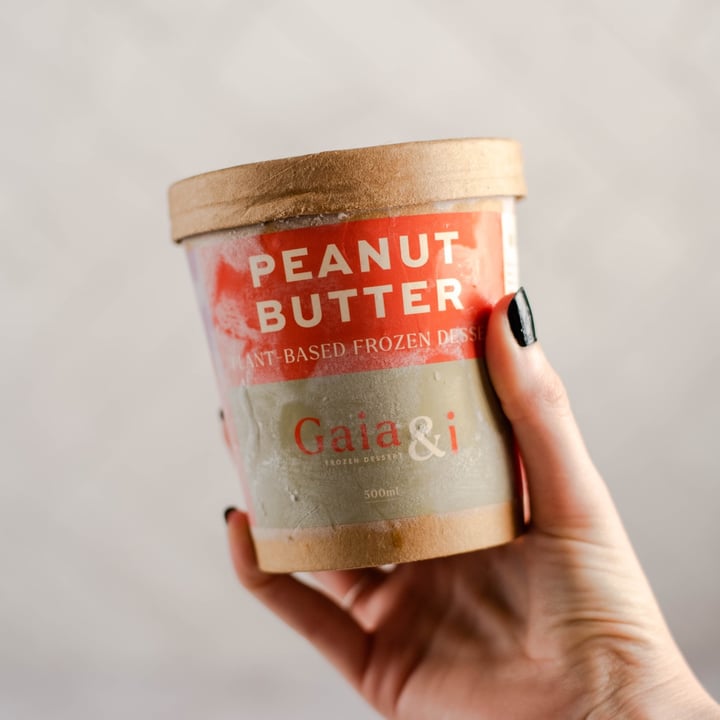 review photo of Gaia & i Peanut Butter Plant Based Frozen Dessert shared by @theleafeaters on 18 Dec 2021 - review