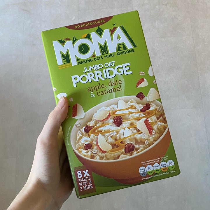 review photo of MOMA Apple, Date & Caramel Porridge shared by @rosiesargeant on 07 Jan 2022 - review