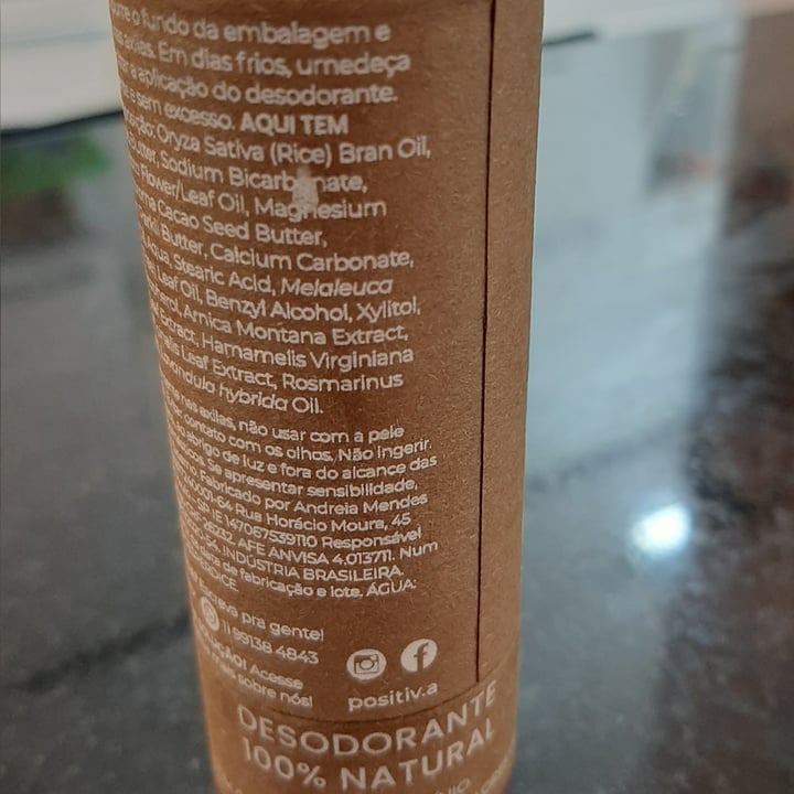 review photo of Positiv.a Desodorante shared by @claramx on 01 May 2022 - review