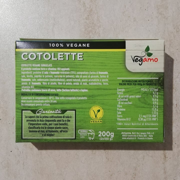 photo of Vegamo Cotolette Vegane Surgelate shared by @callmeancy on  21 Feb 2021 - review