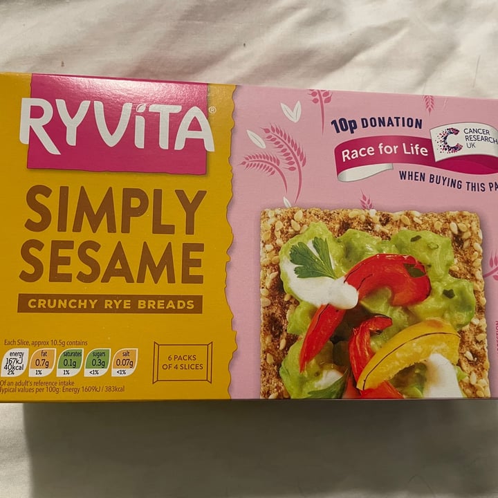 photo of Ryvita Simply Sesame shared by @missykab on  21 Apr 2021 - review